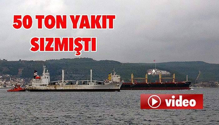O gemi Çanakkale Boğazı'ndan geçti