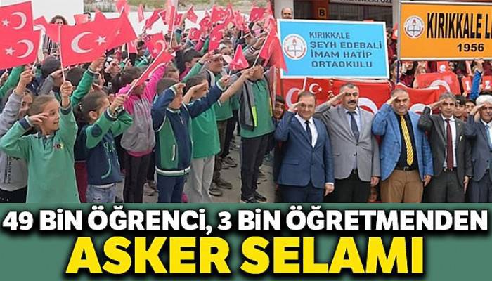 49 bin 77 öğrenci, 3 bin 436 öğretmenden 'Barış Pınarı Harekatı' için asker selamı