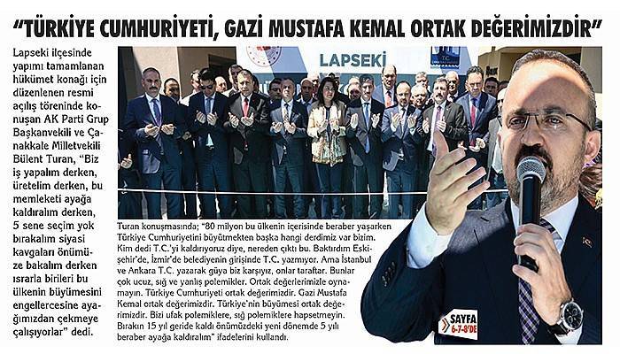 Lapseki Hükümet Konağı Törenle Hizmete Açıldı (VİDEO)