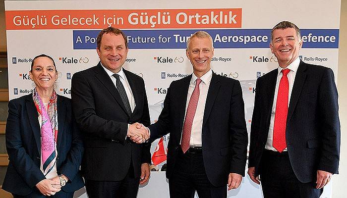Kale Grubu ve Rolls-Royce uçak motoru üretmek için ortak oldu