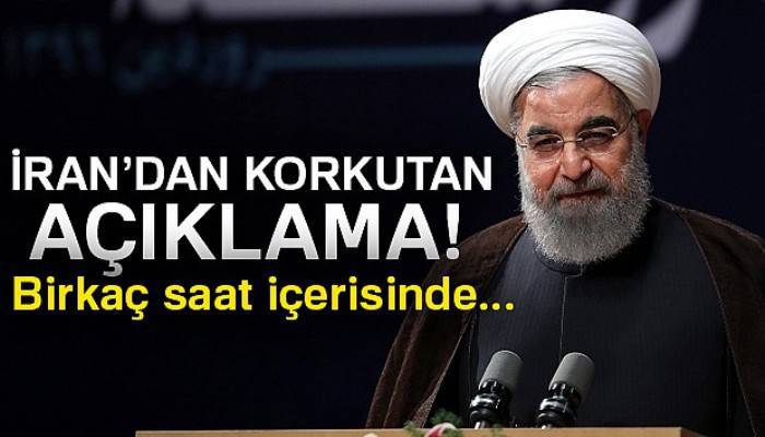 İran Cumhurbaşkanı Ruhani: 'Birkaç saat içerisinde nükleer anlaşmayı feshedebiliriz'