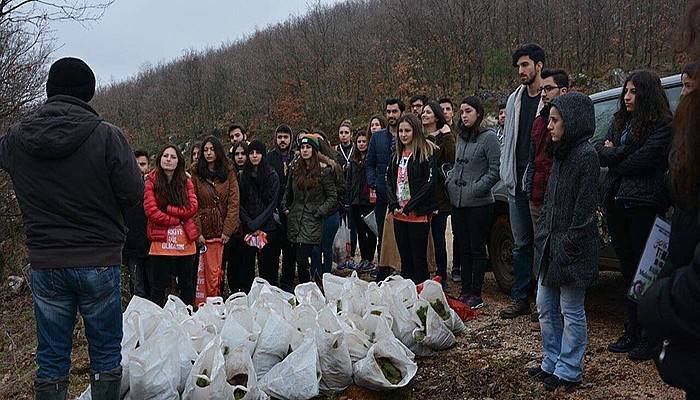 Biga Genç TEMA Topluluğu fidan dikti