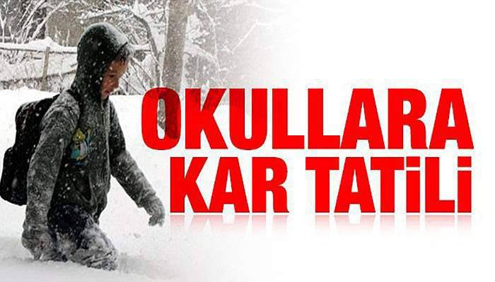 Çanakkale'de okullar tatil edildi