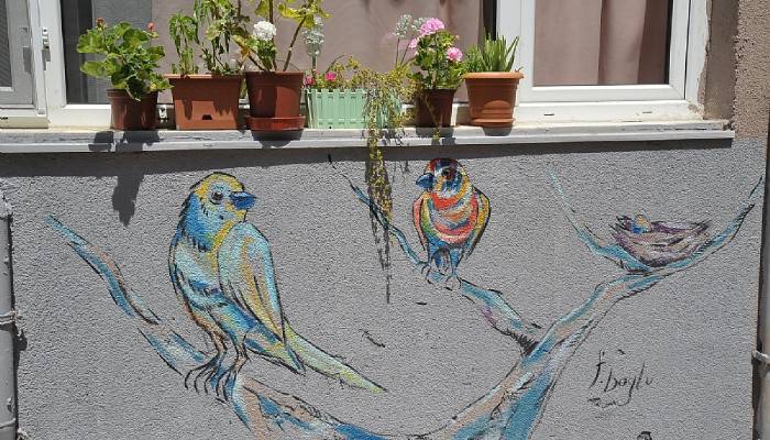 Sanat Sokağı grafiti ile renklendi