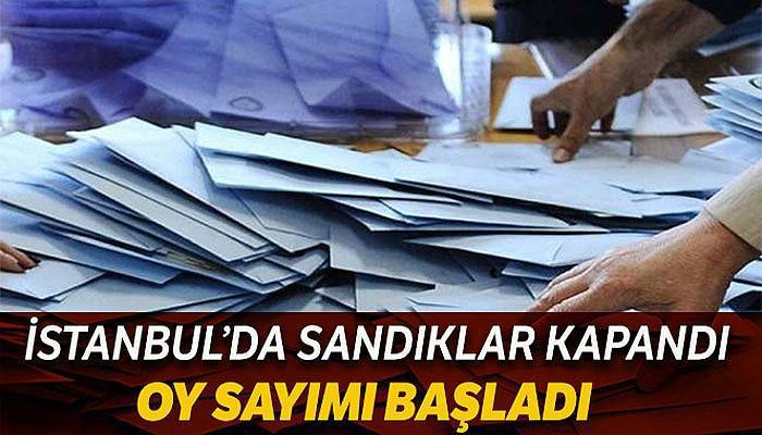 İstanbul'da sandıklar kapandı