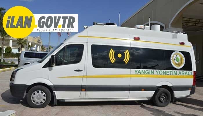 SÜRÜCÜLERİYLE BİRLİKTE YANGIN YÖNETİM ARACI VE TREYLER KİRALANACAK
