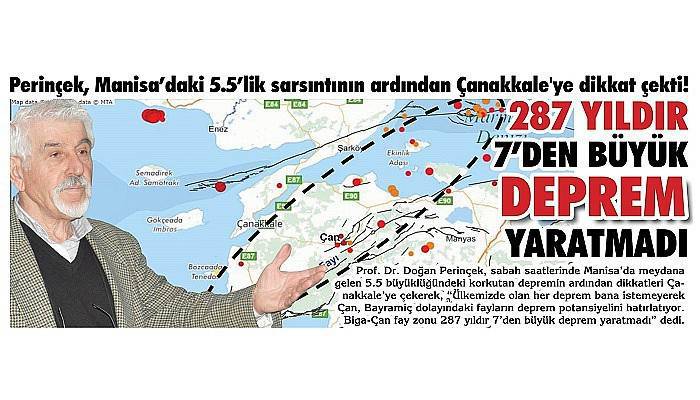 Perinçek, Manisa’daki 5.5’lik sarsıntının ardından Çanakkale'ye dikkat çekti!