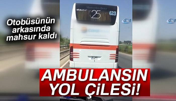 112 ambulansının yol çilesi