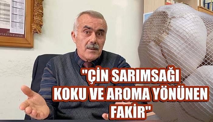 'Çin sarımsağı koku ve aroma yönünden fakir'