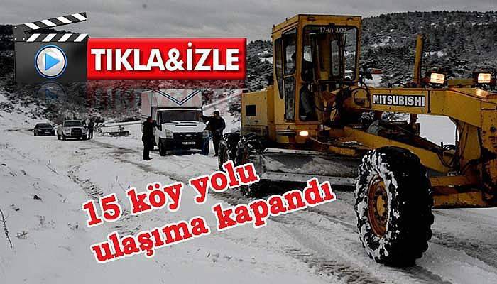 Çanakkale'de yoğun kar
