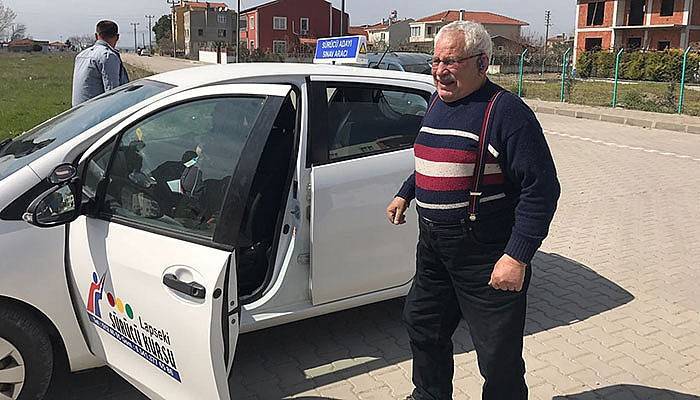 75 yaşında ehliyet aldı