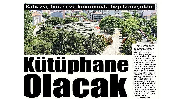 Müze binası Kütüphane oluyor