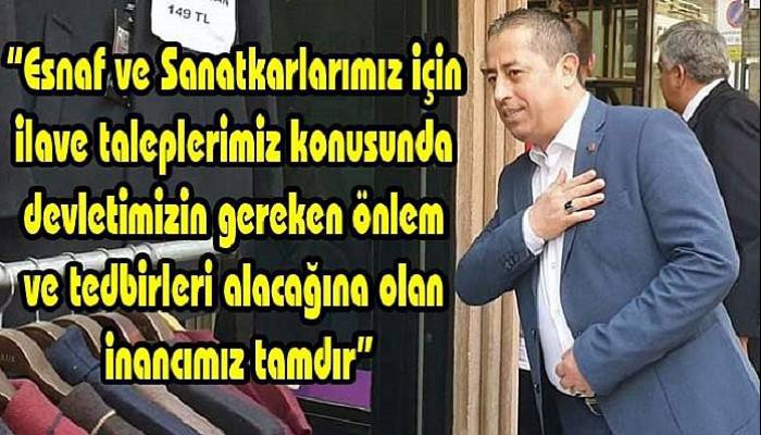 Birlik Başkanı Özcan, esnafın beklenti ve taleplerini sıraladı!