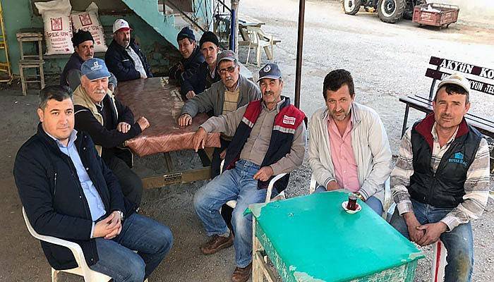 Pehlivan zeytin üreticileriyle buluştu