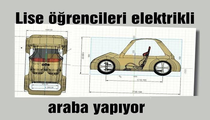 Lise öğrencileri elektrikli araba yapıyor