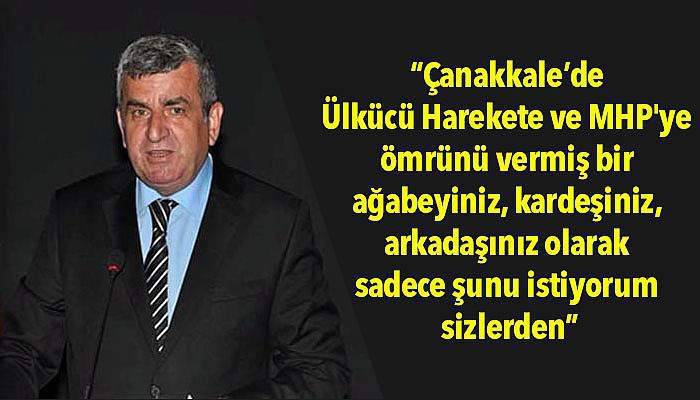 Özer, Ülkücülere ve MHP’lilere seslendi