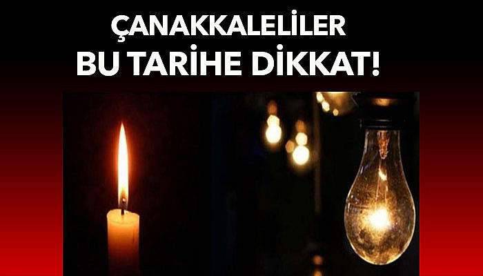 Çanakkale Elektrik Kesintisi