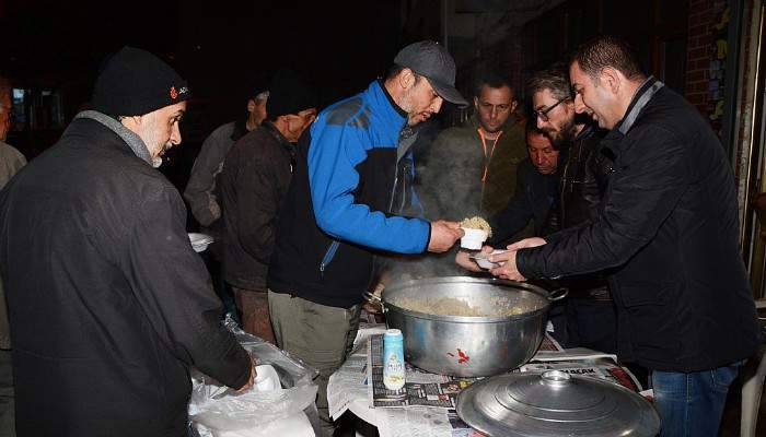 Avcılardan tavşan pilavı
