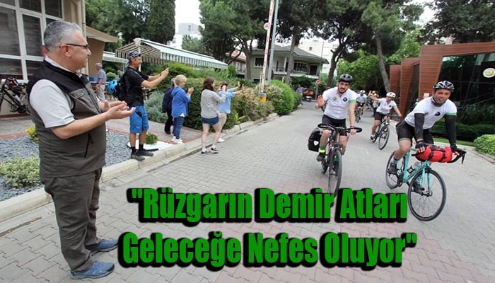 Ormanlar için Çanakkale'den İzmir'e pedal çevirdiler
