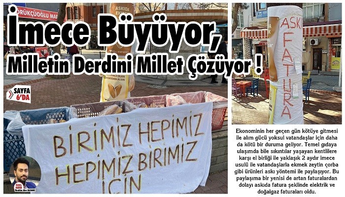 Askıda Ekmek'ten sonra Fatura da Geldi!