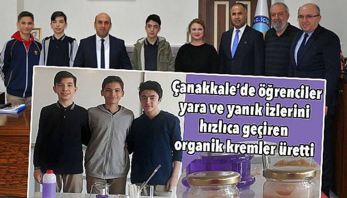 Organik krem üreten öğrencilere tebrik yağıyor!