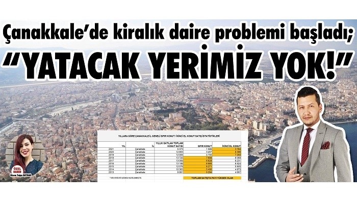 Çanakkale’de kiralık daire problemi başladı; 'YATACAK YERİMİZ YOK!'
