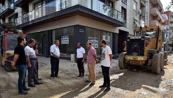 Başkan Gökhan çalışmaları yerinde inceledi
