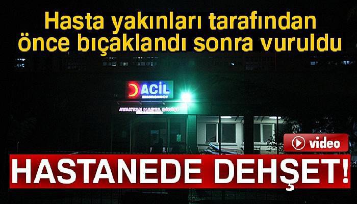Okmeydanı’nda hasta karşılama görevlisi hasta yakını tarafından vuruldu