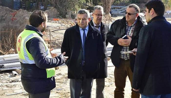 Rektör Acer'den, Tıp Fakültesi Hastanesi İnşaatında İnceleme