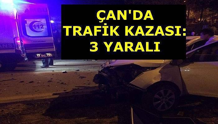 Trafik kazası; 3 yaralı