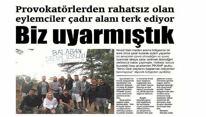 Provokatörlerden rahatsız olan eylemciler çadır alanı terk ediyor Biz uyarmıştık
