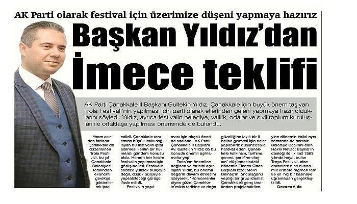 AK Parti olarak festival için üzerimize düşeni yapmaya hazırız