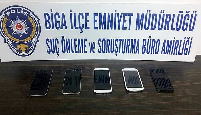Çanakkale'de telefon hırsızı yakalandı