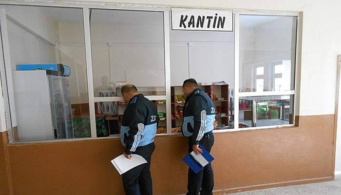 Gelibolu Belediyesi zabıtasından okul kantinlerine denetim