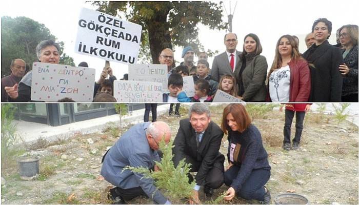 Gökçeada’da 3 bin fidan toprakla buluştu