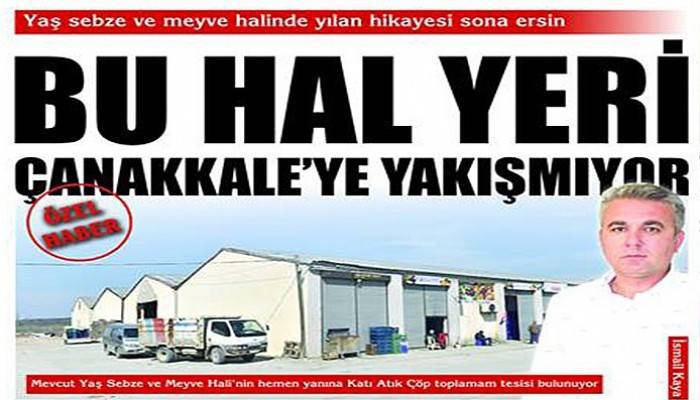 Yaş sebze ve meyve halinde yılan hikayesi sona ersin