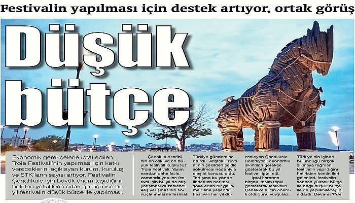 Festivalin yapılması için destek artıyor, ortak görüş Düşük bütçe