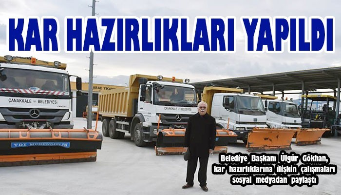 Kar hazırlıkları tamam!