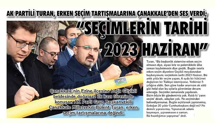 “Geyikli Meydanından Haykırıyorum; Seçimlerin Tarihi 2023 Haziran”