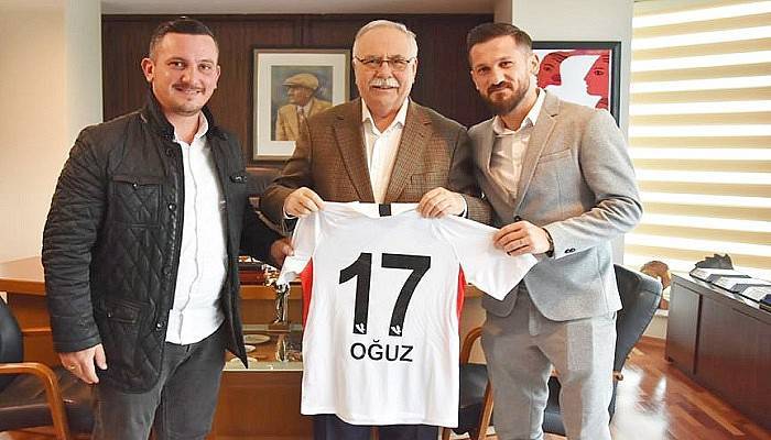 Gaziantepli Futbolcu Oğuz Ceylan’dan Başkan Gökhan’a Ziyaret
