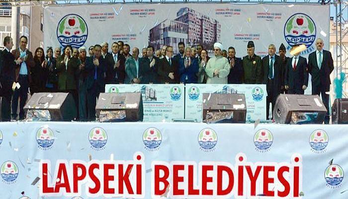 Lapseki Belediyesi Hizmet Binası ve Kültür Merkezi Temeli Atıldı (VİDEO)