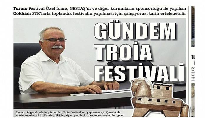 Turan: Festival Özel İdare, GESTAŞ’ın ve diğer kurumların sponsorluğu ile yapılsın Gökhan: STK’larla toplandık festivalin yapılması için çalışıyoruz, tarih ertelenebilir