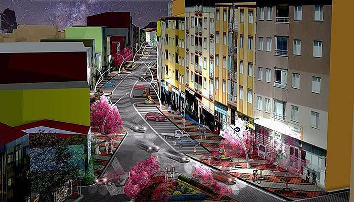 Hamdibey Mahallesi'nde modern yol projesi başladı