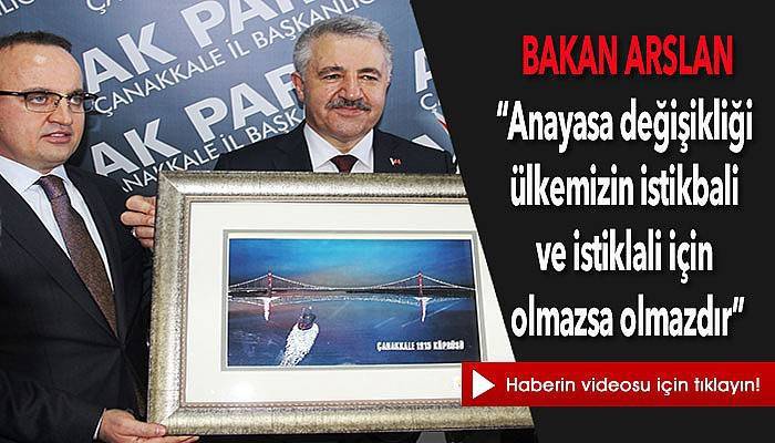 Bakan Arslan partililerle buluştu (VİDEO)