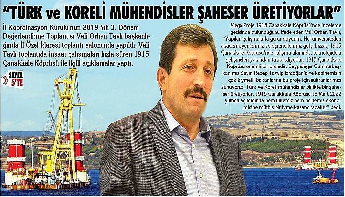 “Türk ve Koreli mühendisler birlikte bir şaheser üretiyorlar”