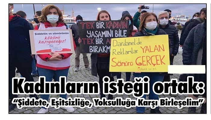 “Şiddete, Eşitsizliğe, Yoksulluğa Karşı Birleşelim”