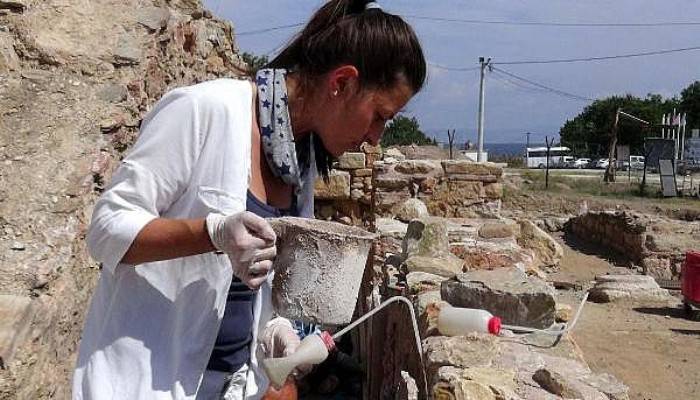 Parion Antik Kenti'ne 'kertenkele' tehdidi (VİDEO)