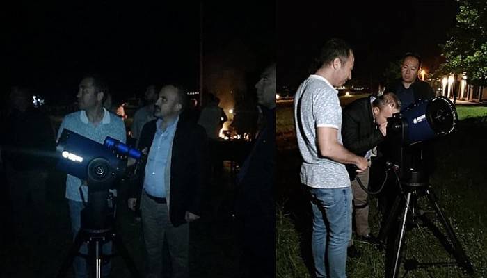 Turan, bilim kampında yıldız gözleminde bulundu