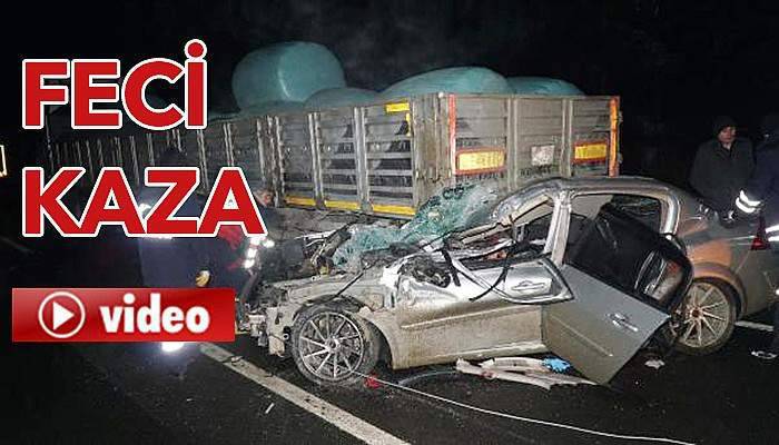 Park halindeki tırın altına girdi: 1 ölü (VİDEO)