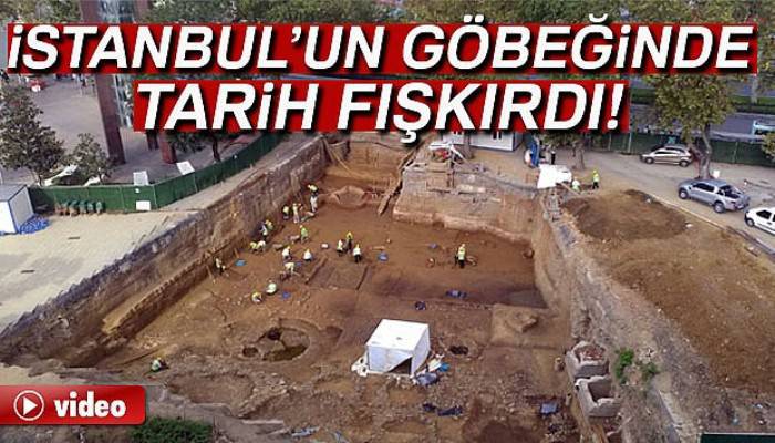 Beşiktaş'ta metro kazısından tarih çıktı